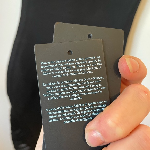 NWT One Shoulder Marciano Bandage Dress with Mesh Inserts 🖤🖤🖤 - Picture 6 of 7